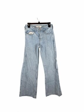 Hollister High Rise Baggy Light Wash Jeans W25 Short